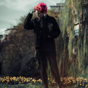 Black Canvas Chore Jacket