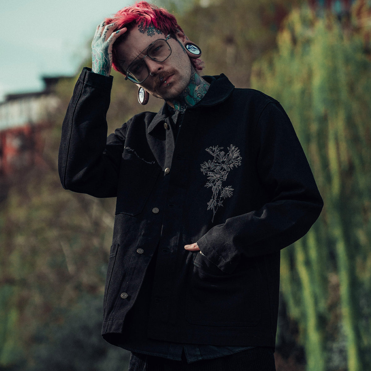 Black Canvas Chore Jacket