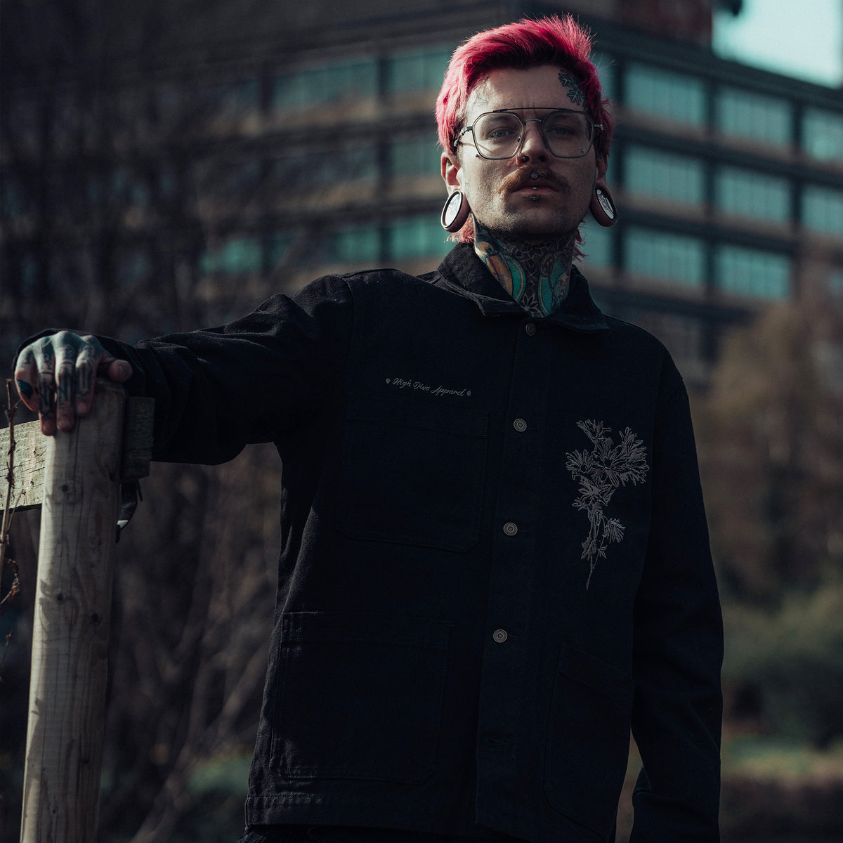 Black Canvas Chore Jacket