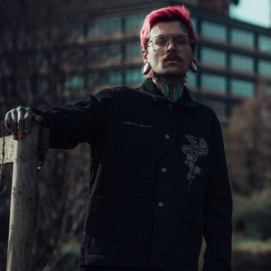 Black Canvas Chore Jacket