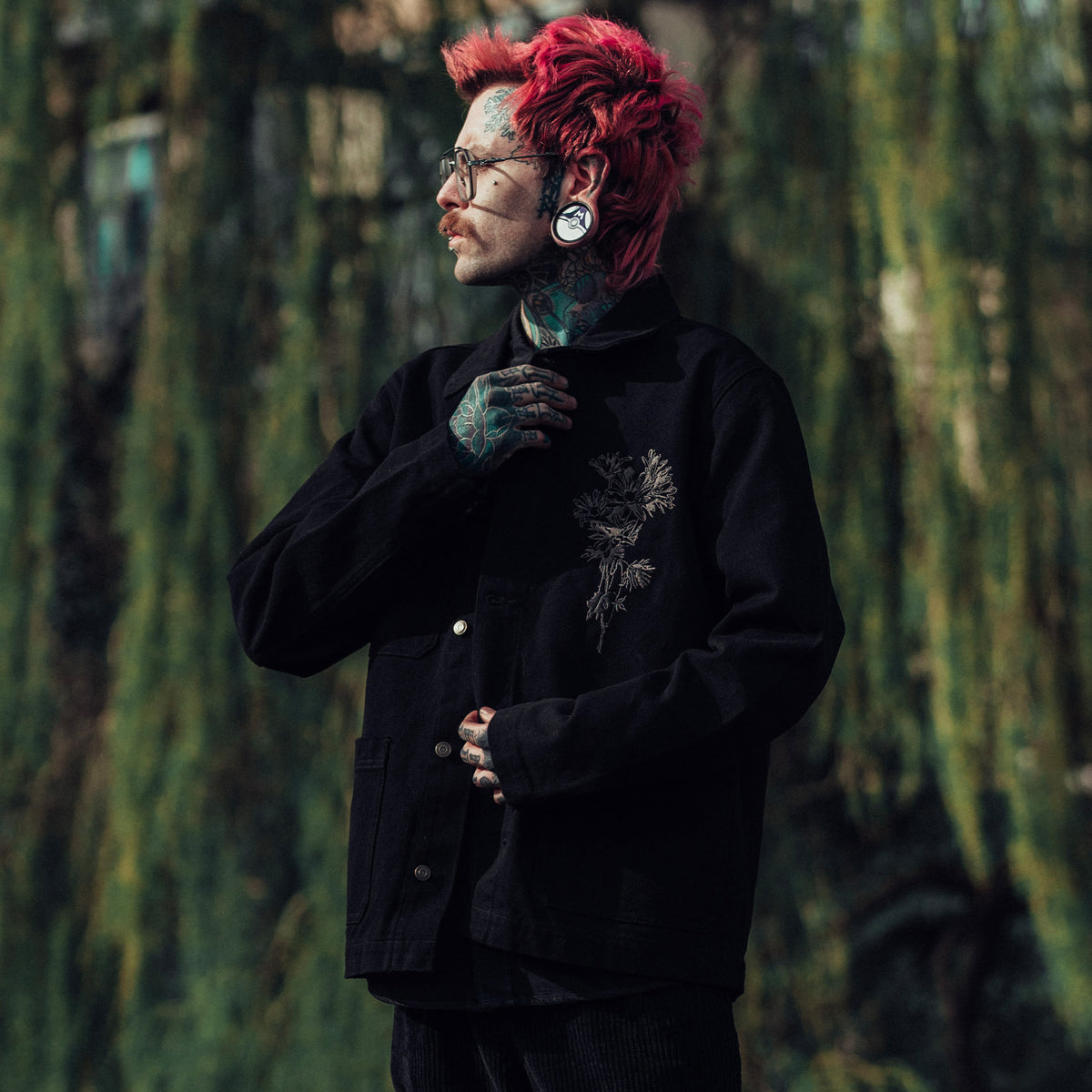 Black Canvas Chore Jacket