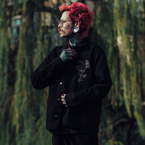Black Canvas Chore Jacket