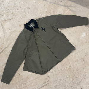 Chaqueta de lona gruesa con bolsillo de tigre