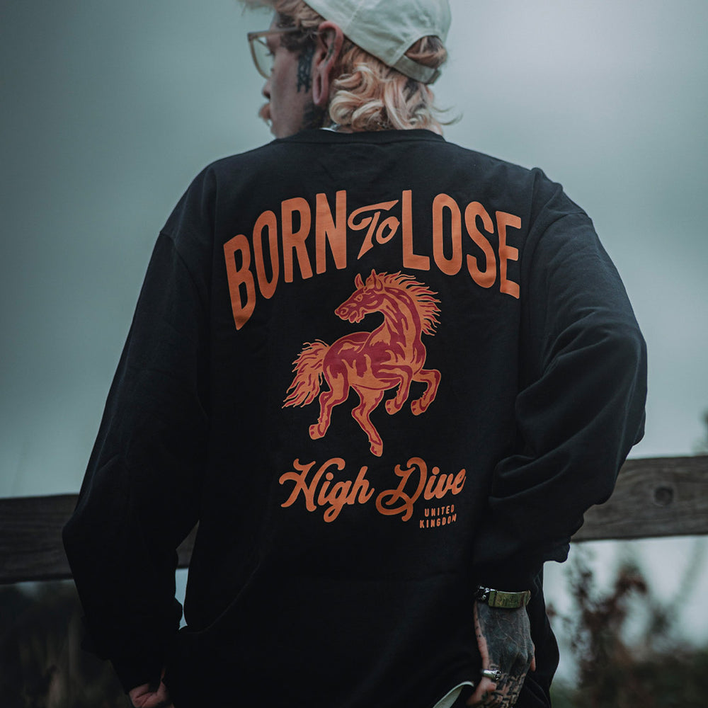 Born To Lose Heavy Black Long Sleeve | Tees & Tops | High Dive