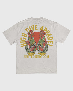 Lucky Fish Heavy Faded Bone Tee