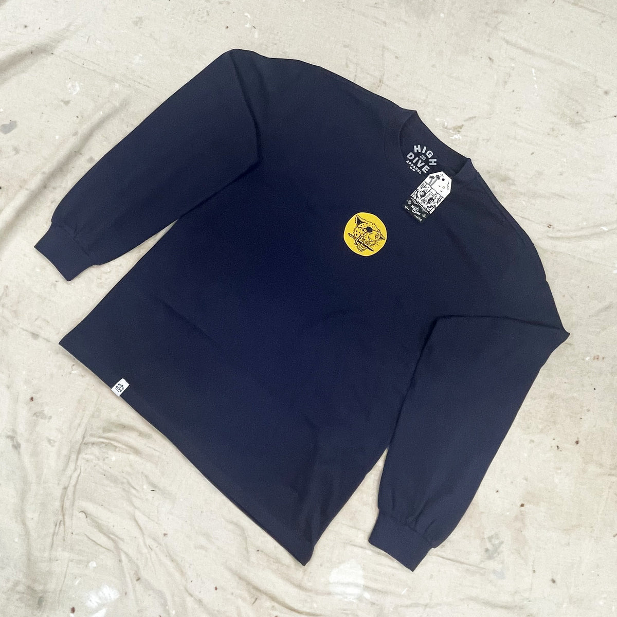 Camiseta de manga larga con estampado de leopardo