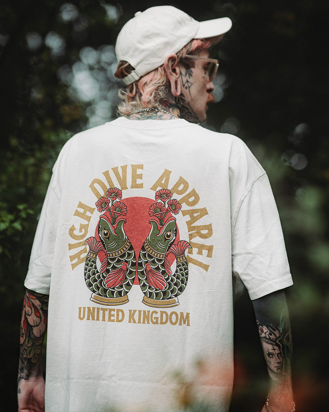 Lucky Fish Heavy Faded Bone Tee