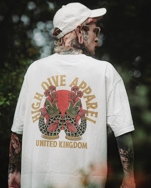 Lucky Fish Heavy Faded Bone Tee