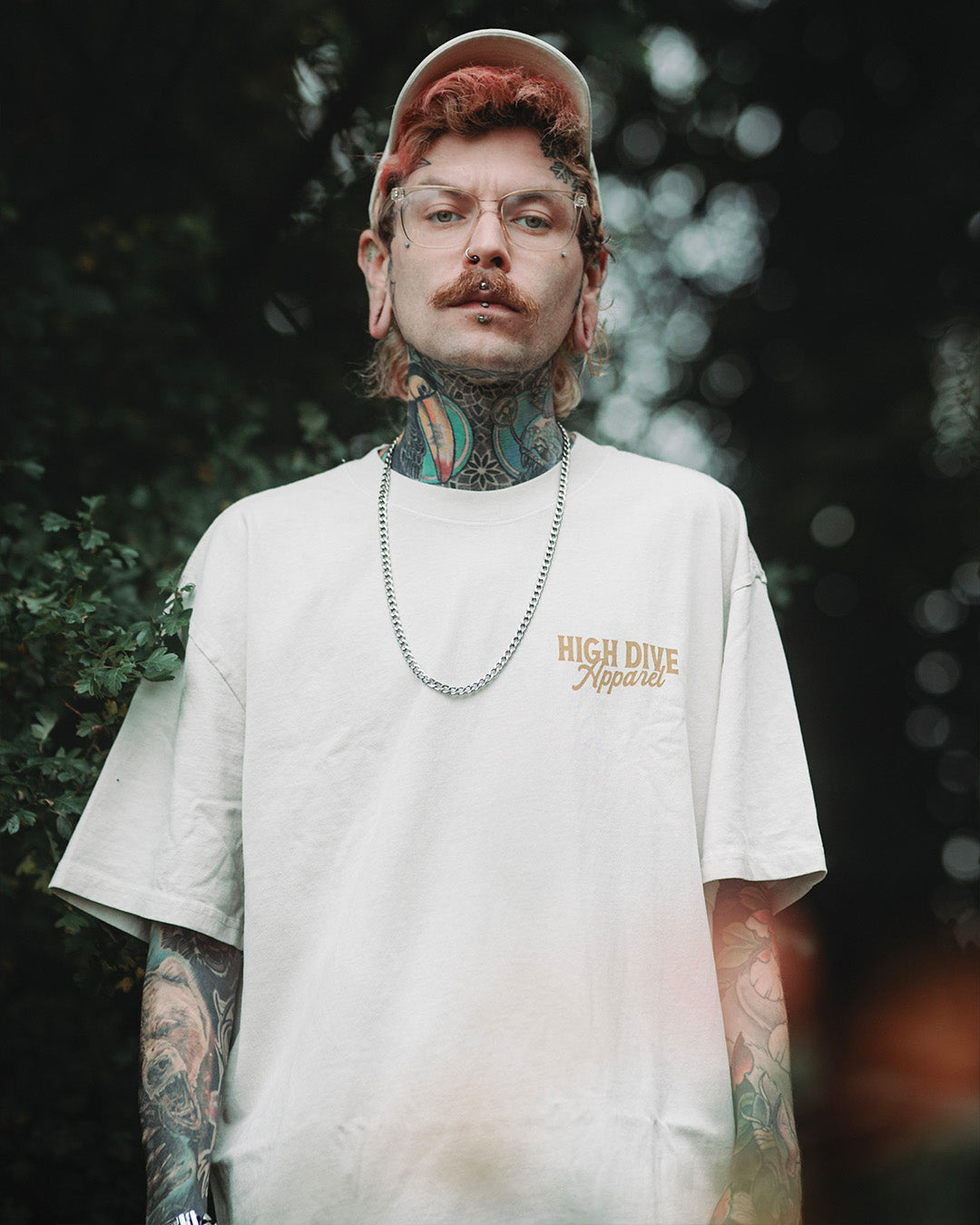 Lucky Fish Heavy Faded Bone Tee