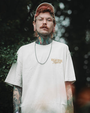 Lucky Fish Heavy Faded Bone Tee