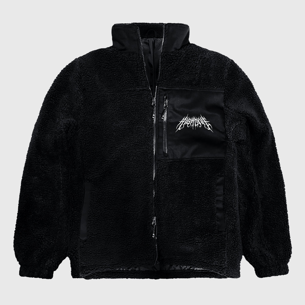Metal Logo Sherpa Fleece Jacket | Outerwear | High Dive Apparel