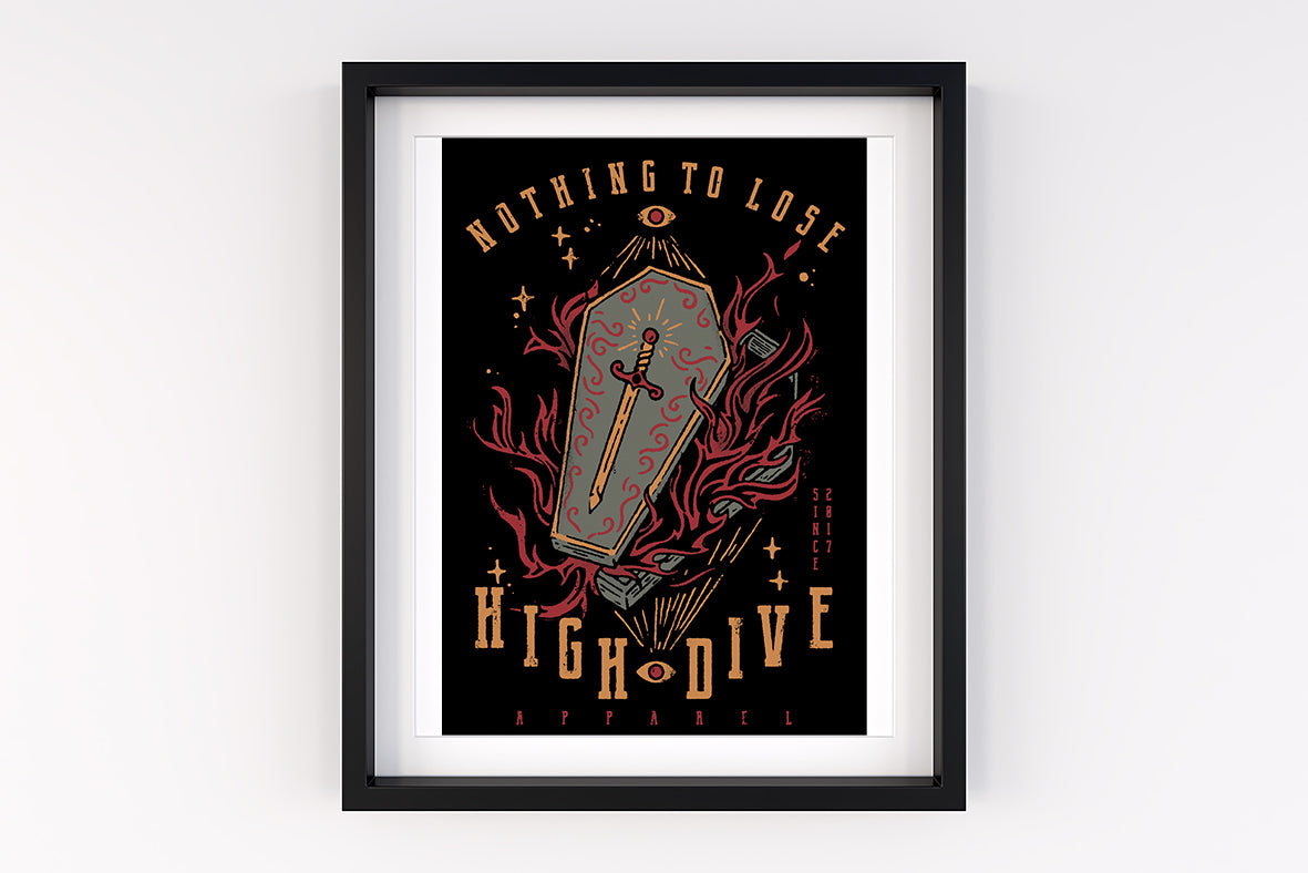Nothing to lose A4 Print