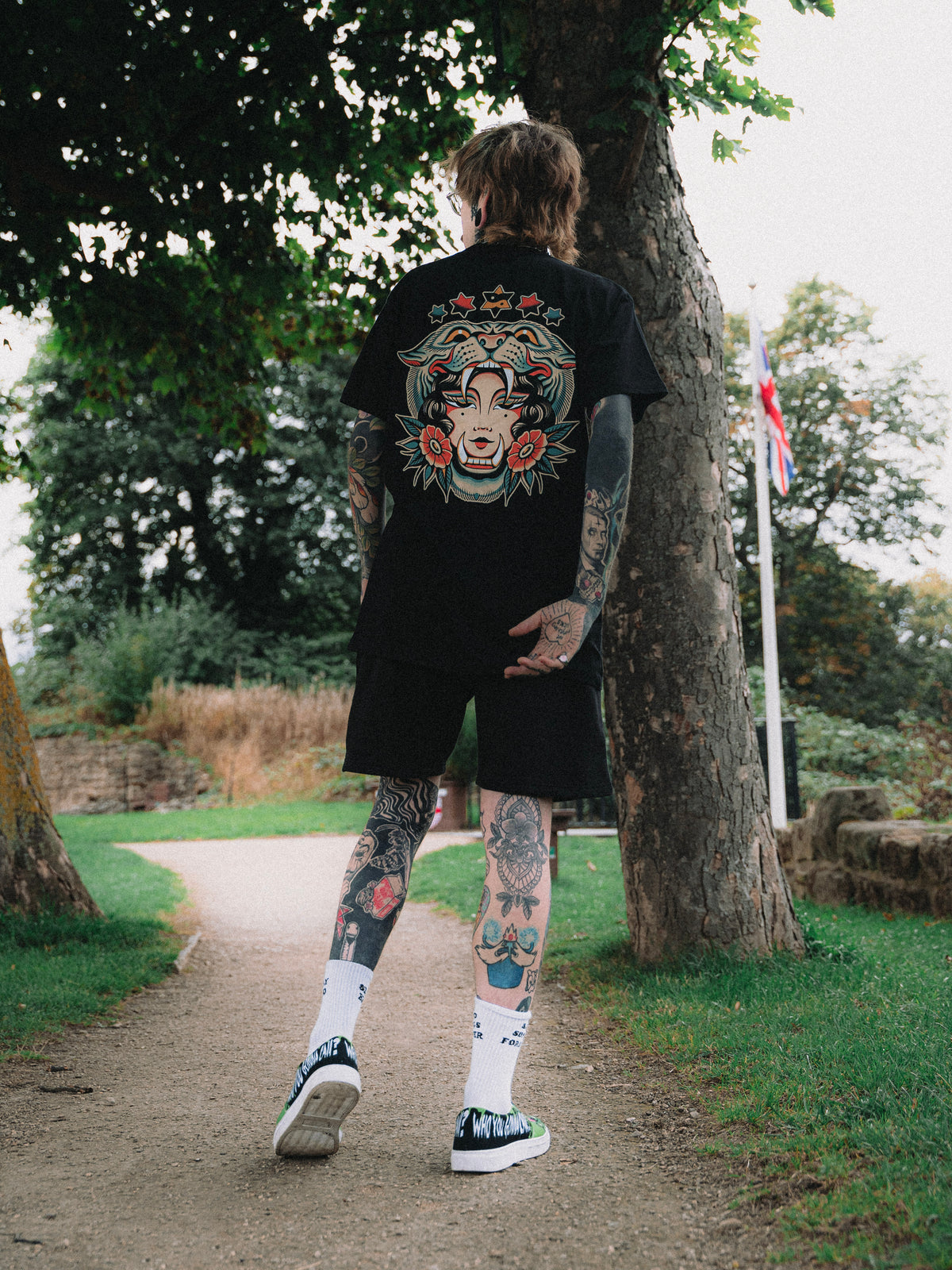 Queen Of Beasts Black Tee