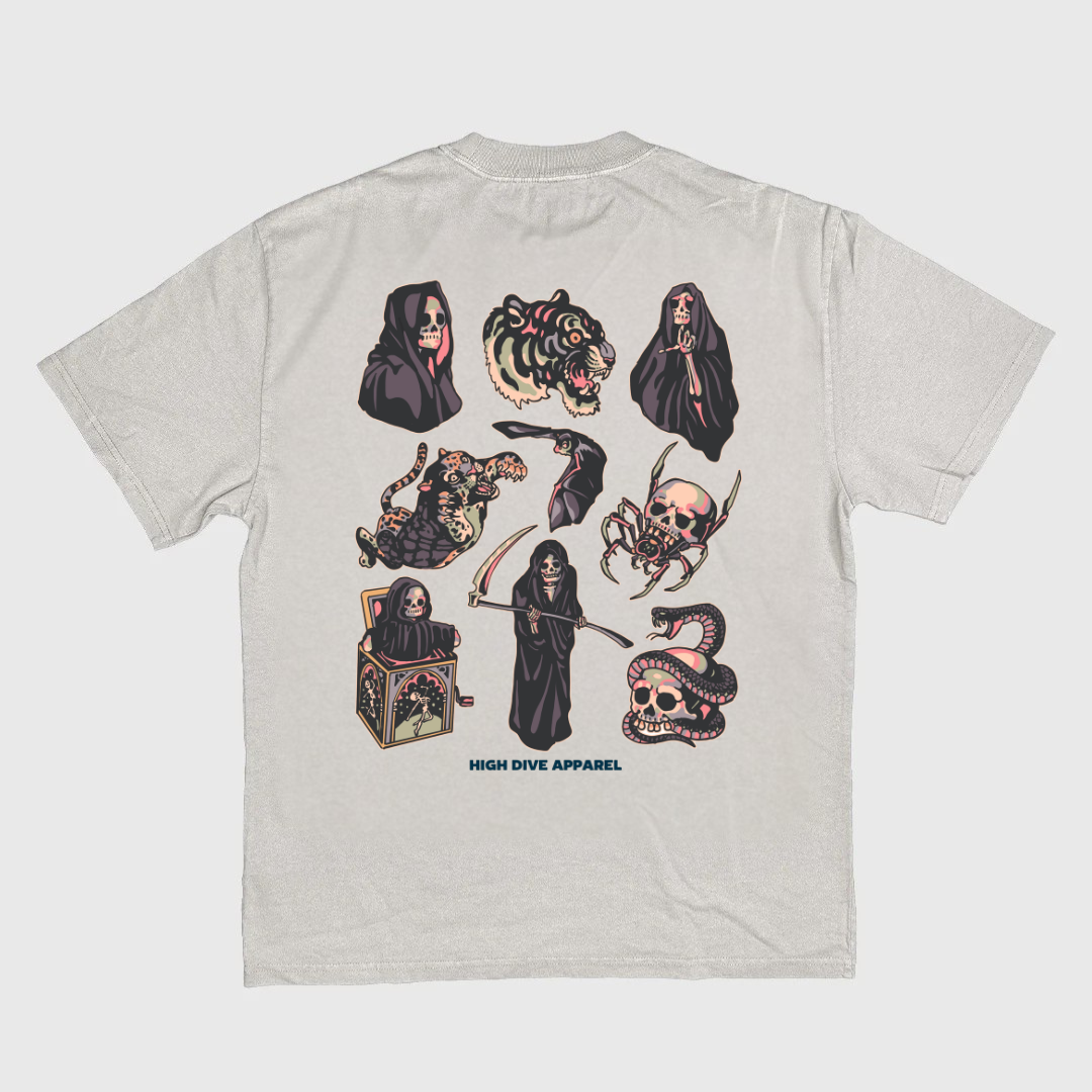 Camiseta descolorida ultra pesada de MadMan 