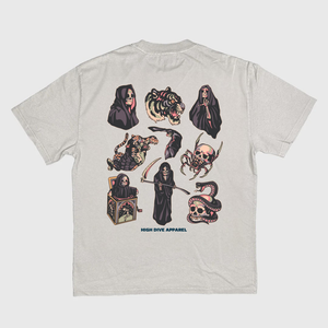 Camiseta descolorida ultra pesada de MadMan 