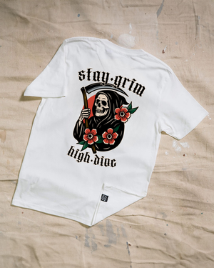 Stay Grim White T-Shirt