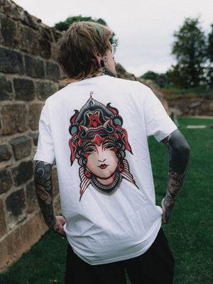 Veil Of Fury White Tee