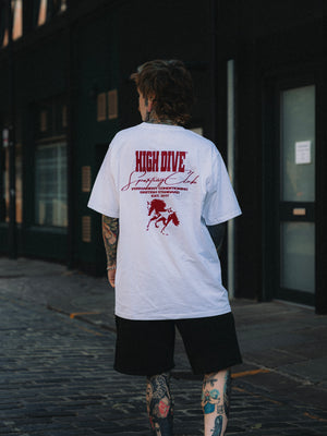 Horse White Oversized Tee