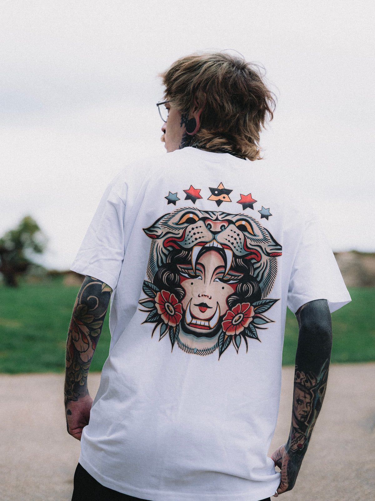 Queen Of Beasts White Tee