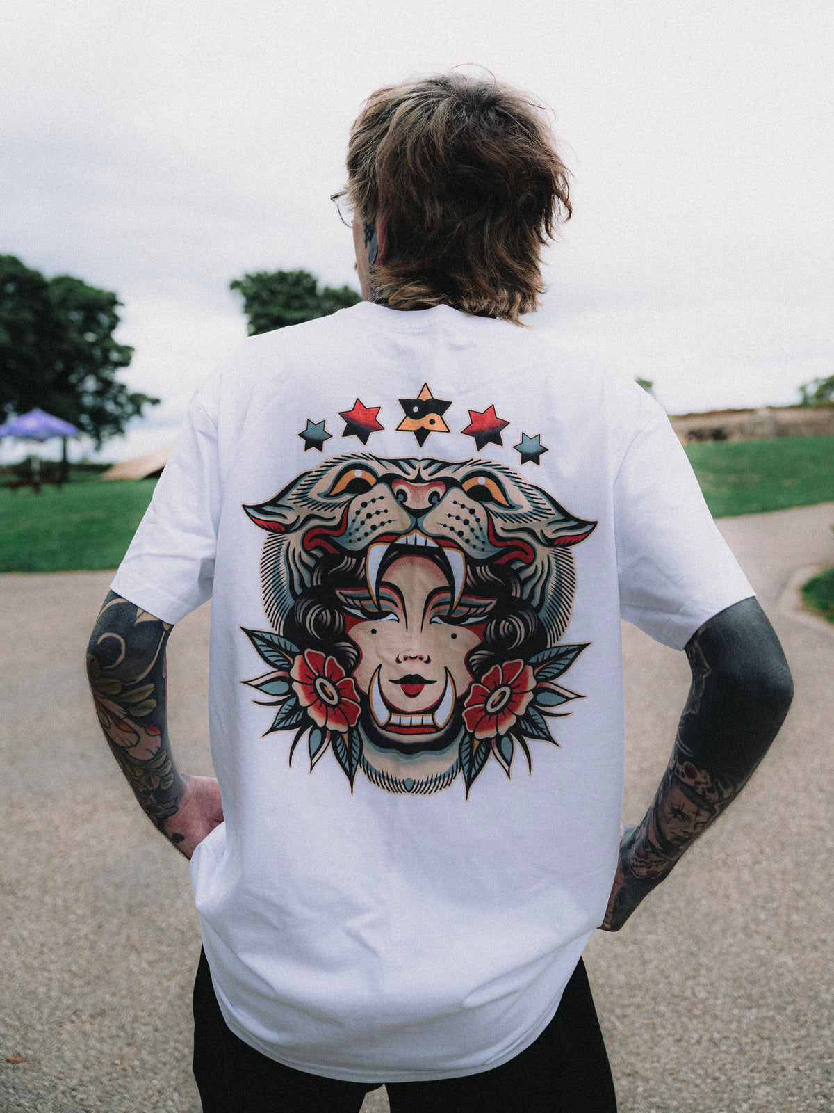 Queen Of Beasts White Tee
