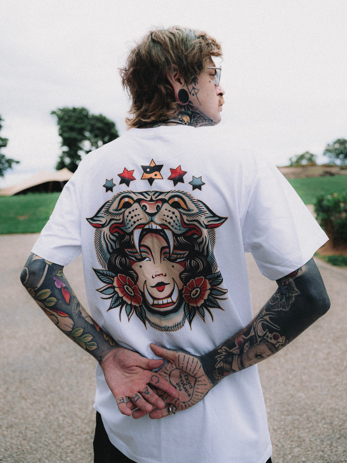 Queen Of Beasts White Tee
