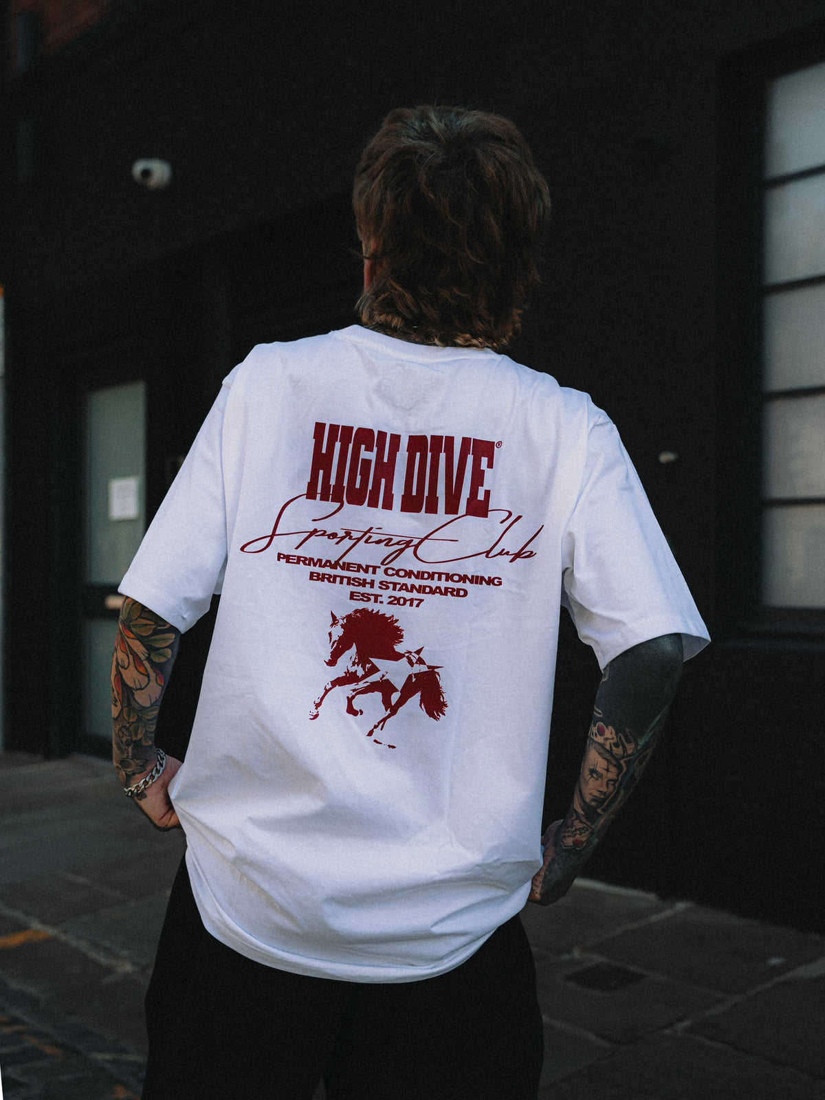 Horse White Oversized Tee