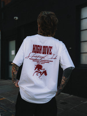 Horse White Oversized Tee