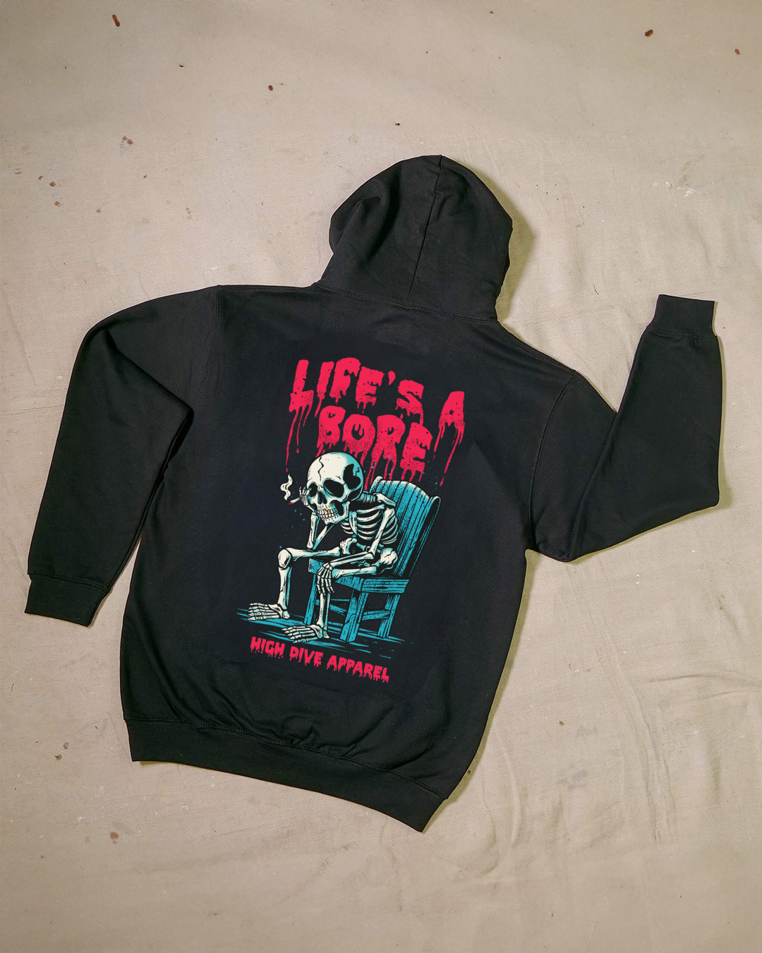 Life's A Bore Black Hoody