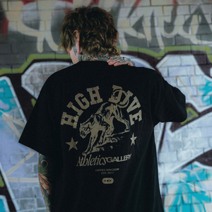 Panther Black Oversized Tee
