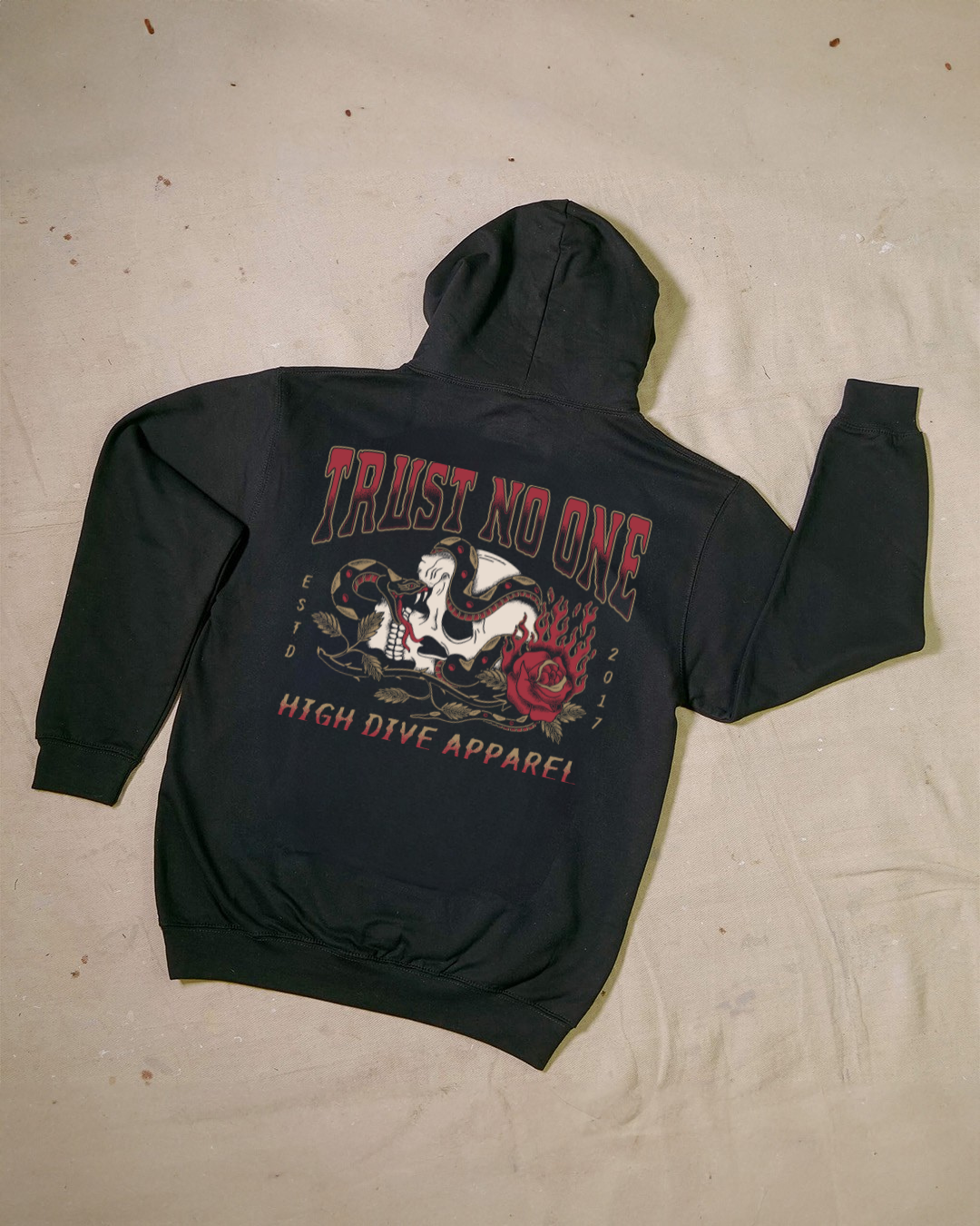 Trust No-One Black Hoody