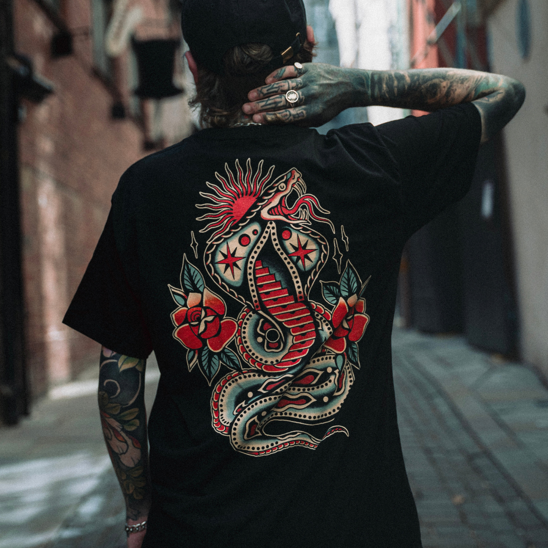 Venom & Velvet Black Tee