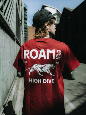Roam Burgundy Tee
