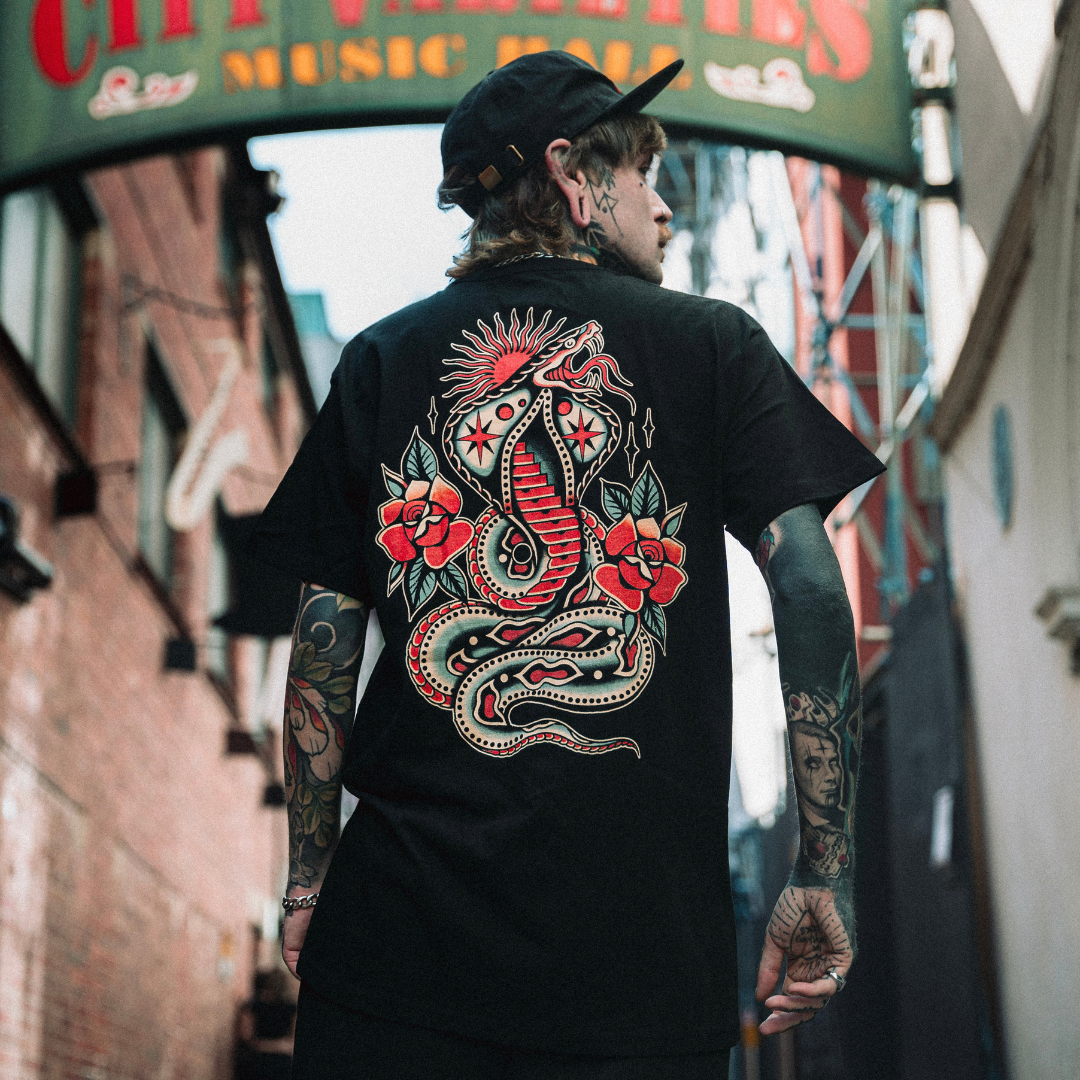 Venom & Velvet Black Tee