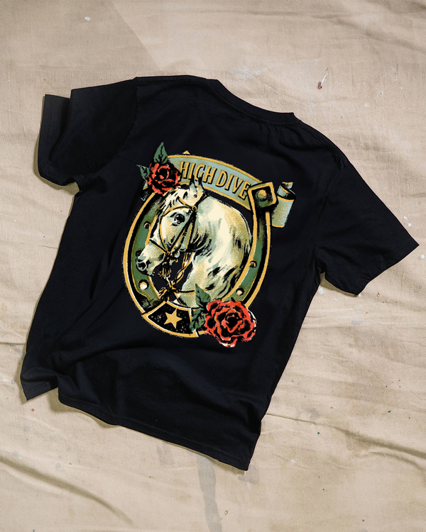 Horsey Black T-Shirt