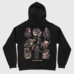 Reaper Flash Oversized Hoody Black