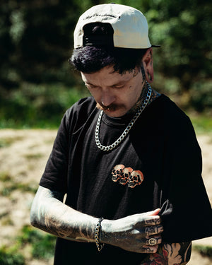 3 Skulls Black T-Shirt