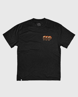 3 Skull Heavy Tee Faded Black