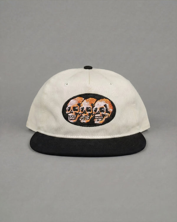 3 Skulls Two Tone Cap