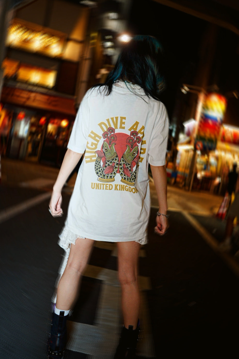 Lucky Fish Heavy Faded Bone Tee