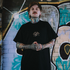 Panther Black Oversized Tee