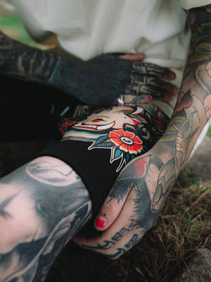 Queen Of Beasts Black Relax Track Shorts