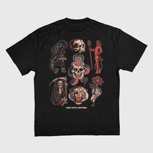 Camiseta descolorida ultra pesada de MadMan 