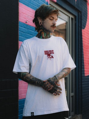 Horse White Oversized Tee