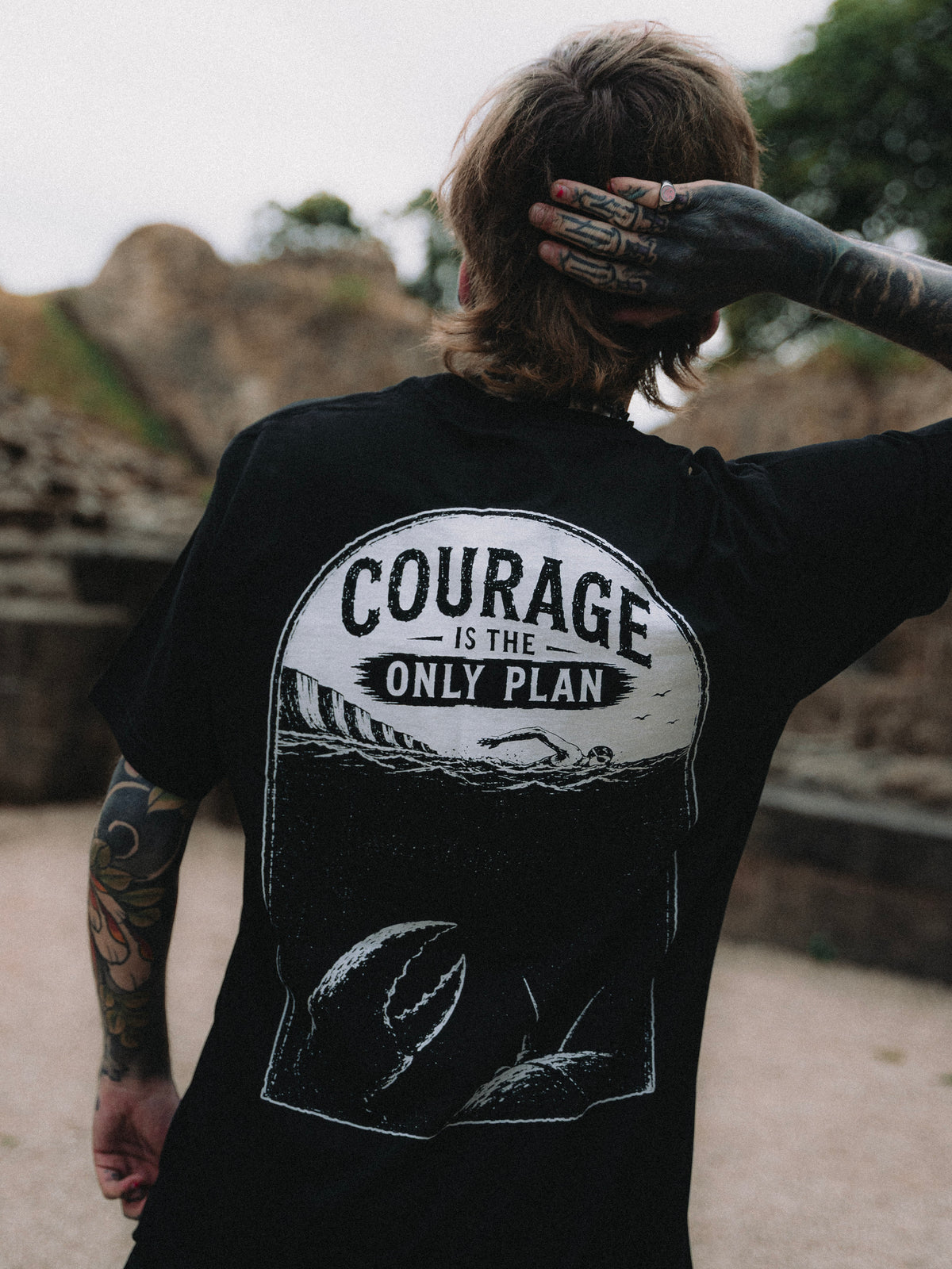 Courage Charity Black Tee