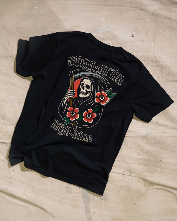 Stay Grim Black T-Shirt