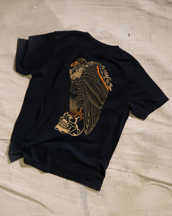 Sitting Vulture Black T-Shirt