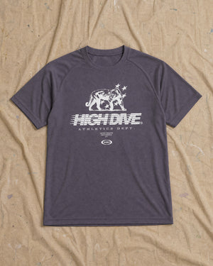 Athletic Dept Front Print Grey Active Tee