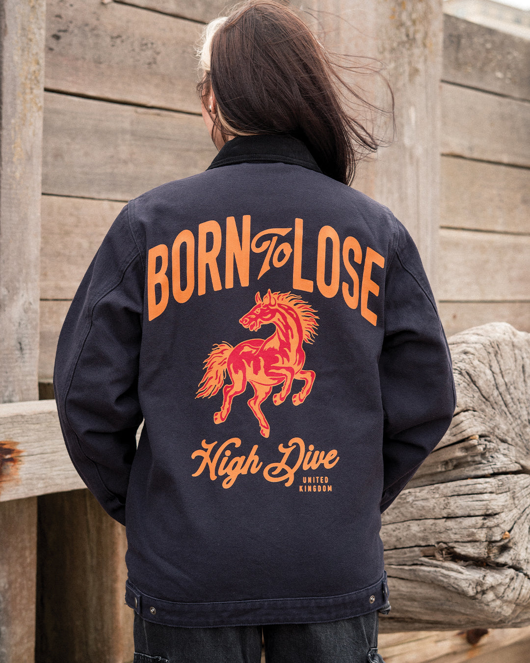 Born To Lose Navy Canvas Jacket
