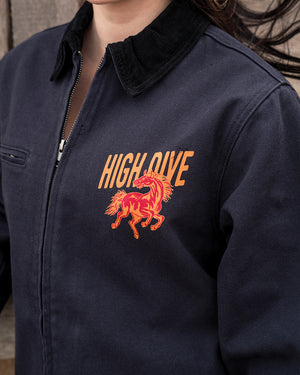 Born To Lose Navy Canvas Jacket