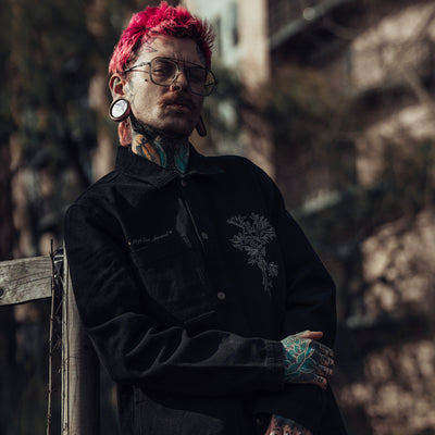 Black Canvas Chore Jacket